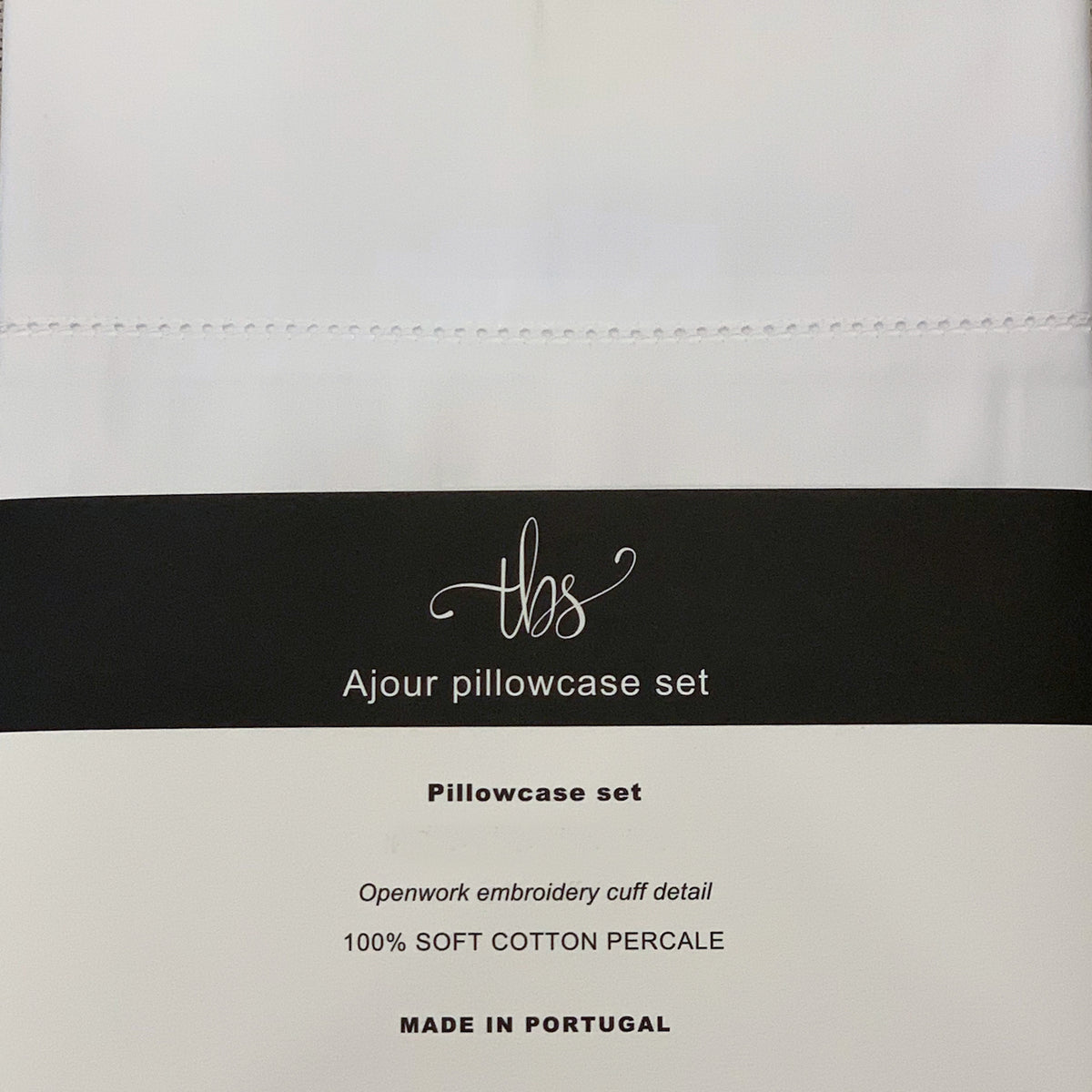 TBS Portuguese Cotton Pillowcase Set Std The Bedspread Shop