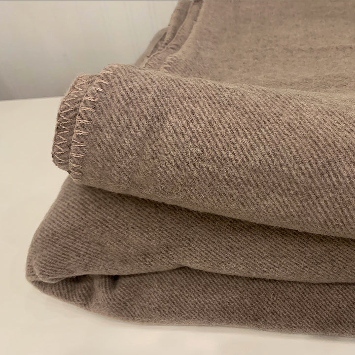 Aust Made Wool Blanket Twill mocha