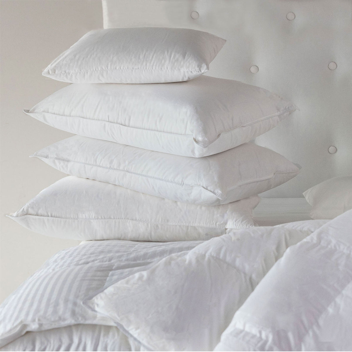 Danish Eiderdown Hotel Luxury Low Loft Pillows The Bedspread Shop