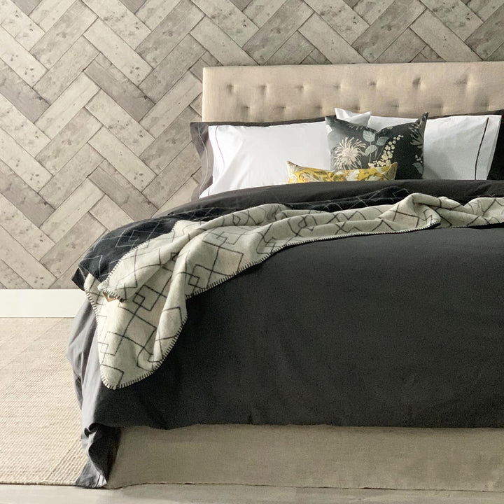 Egyptian Cotton Quilt Cover Charcoal