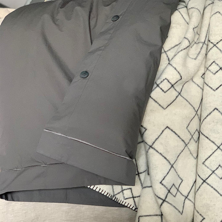 Egyptian Cotton Quilt Cover Charcoal