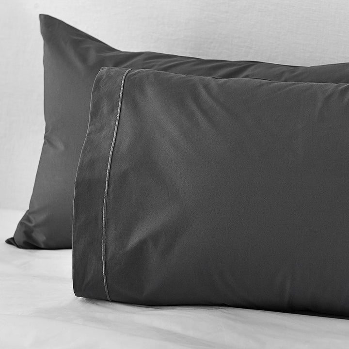 Egyptian Cotton Quilt Cover Charcoal