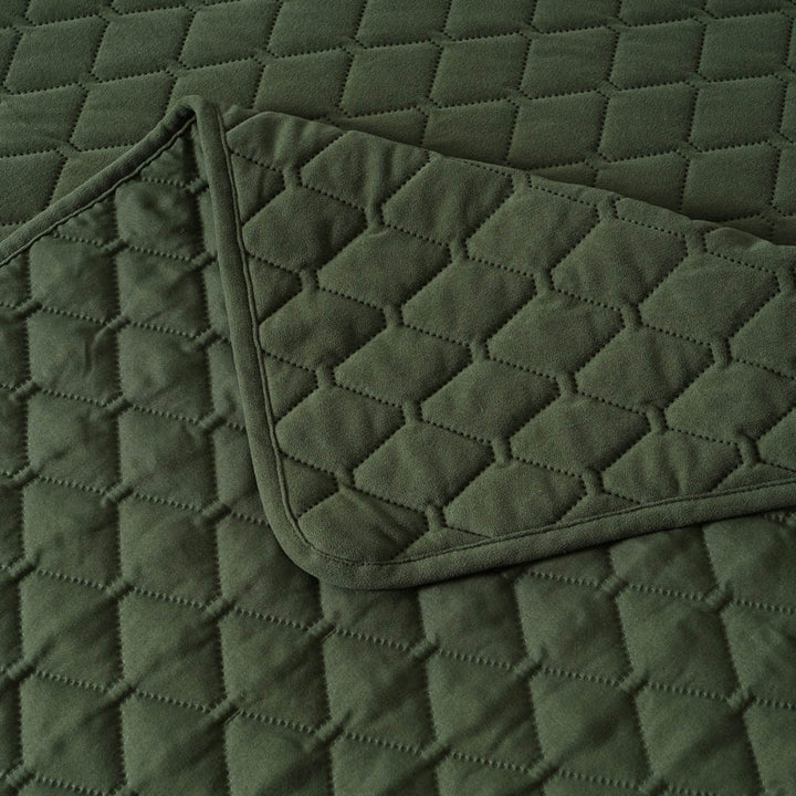 Lester Olive Green Coverlet Set