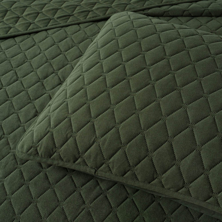 Lester Olive Green Coverlet Set