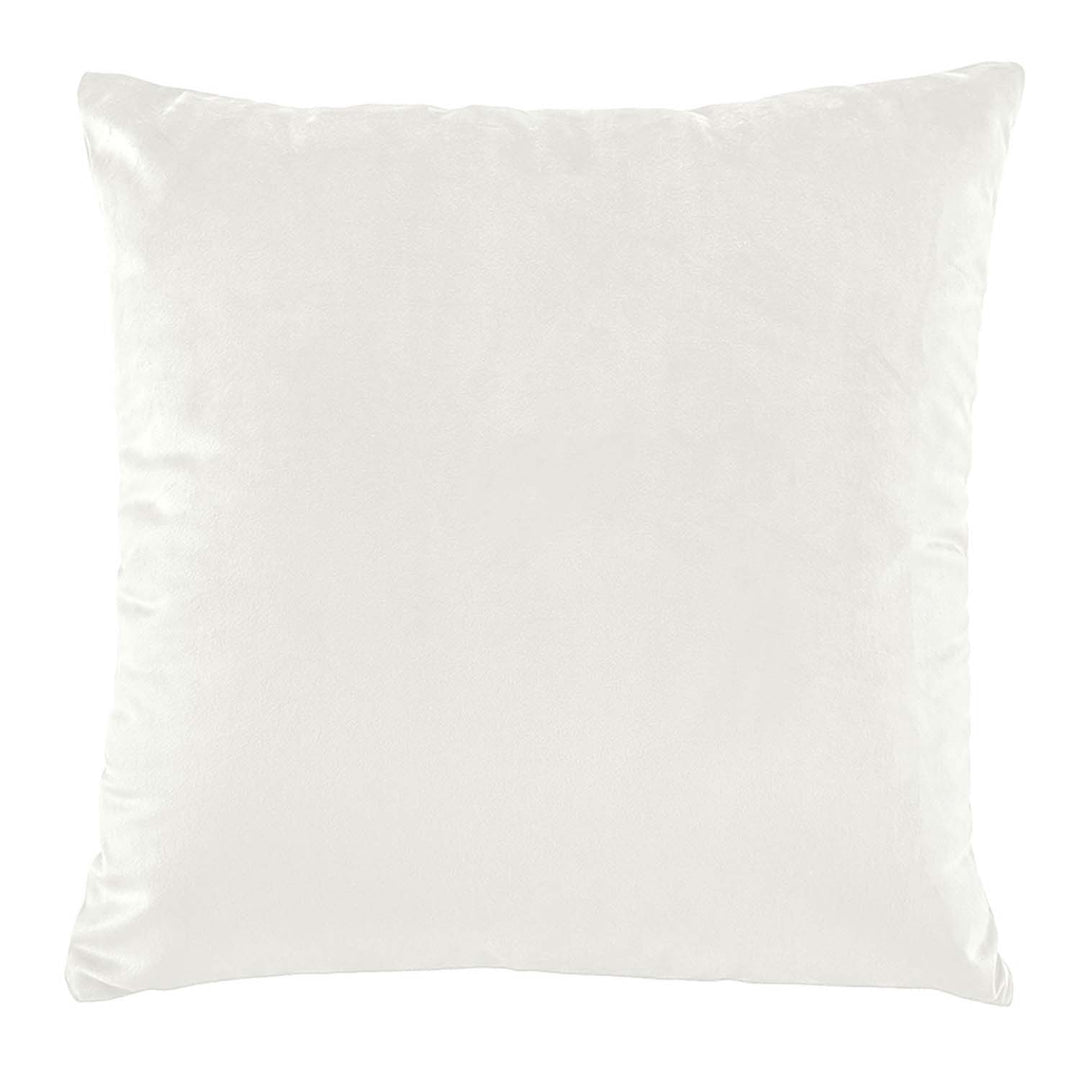 Velvet Cushion Ivory
