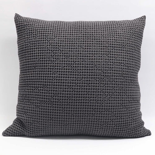 Cotton Waffle Euro P/case Slate