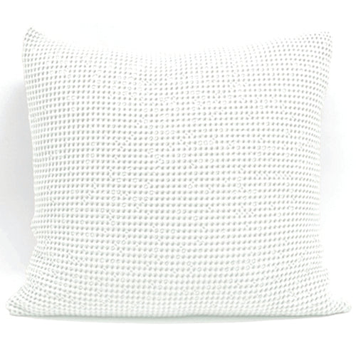 Cotton Waffle Euro P/case White