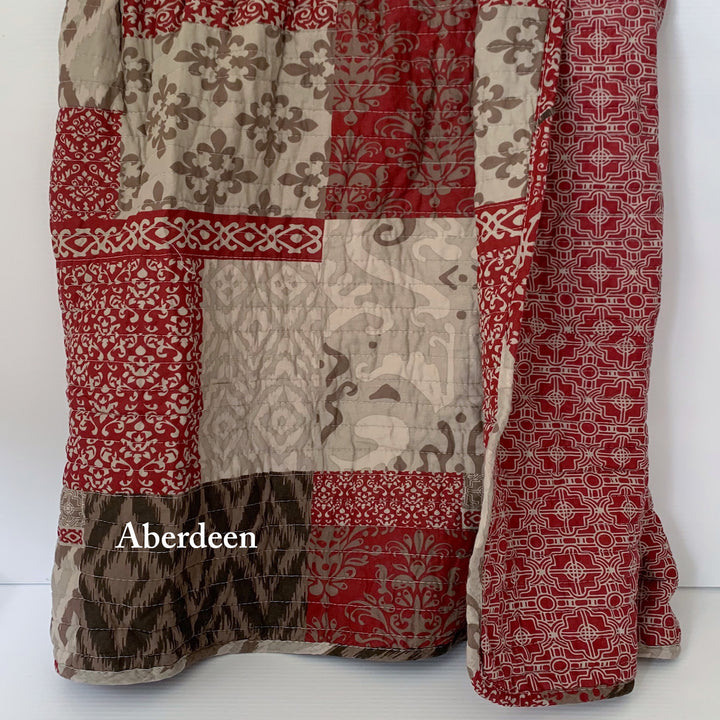 Gemini throws Cotton quilted & reversible