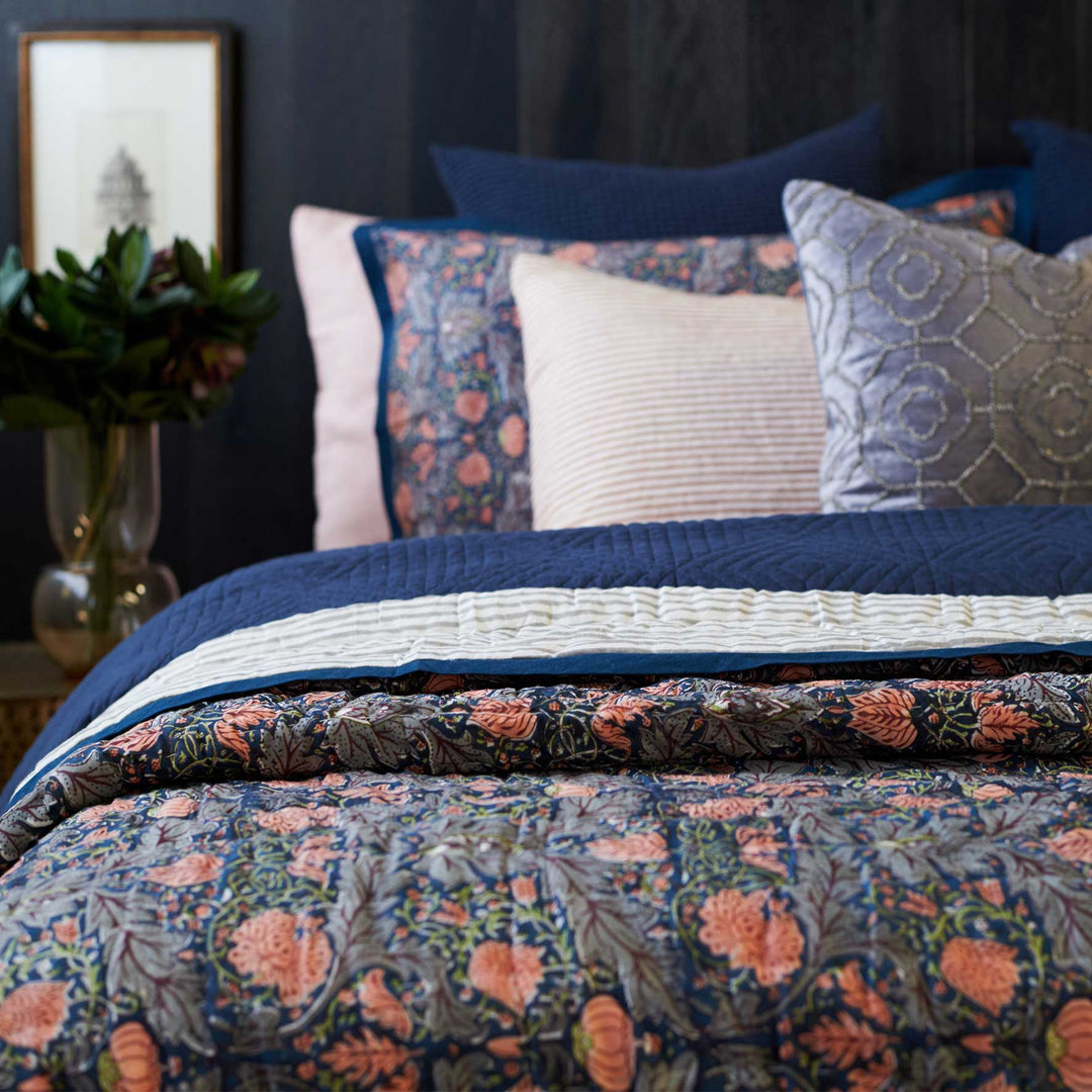 Bloom reversible coverlet set