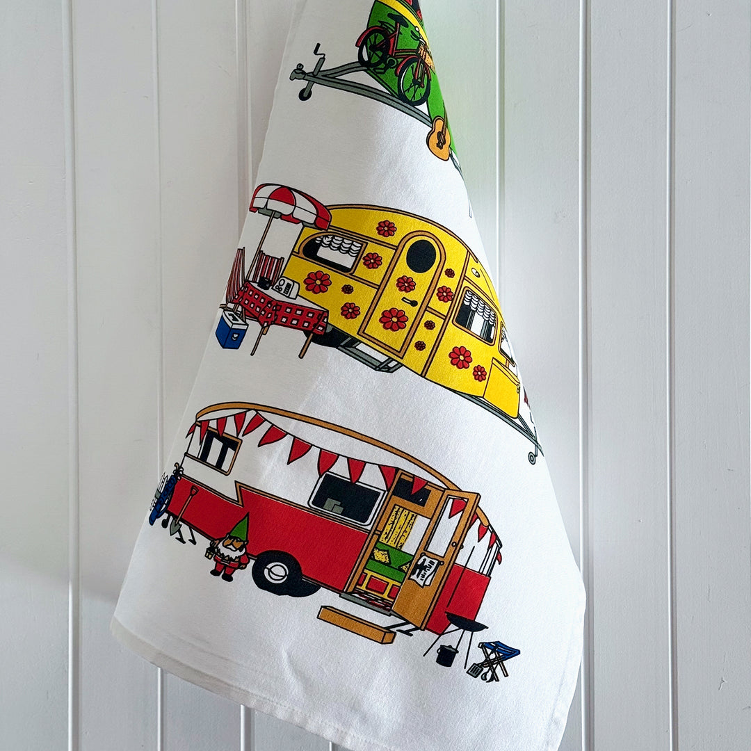 Van life cotton tea towel
