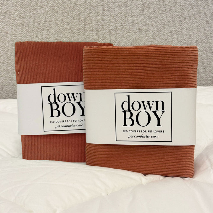 Down Boy cotton corduroy cover clay