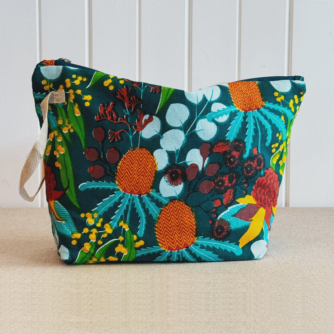 botanical cotton beauty bags