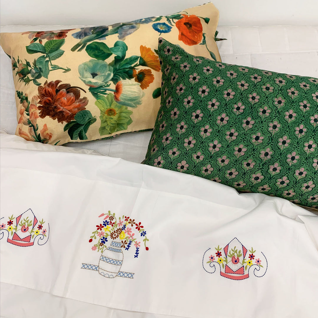 Vintage Cross Stitch Flat Sheet