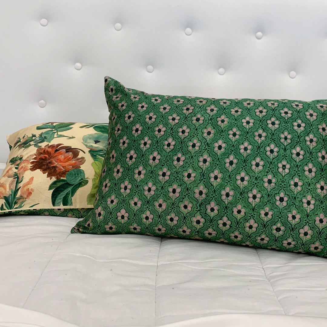 Flowers reversible Pillowcase pair
