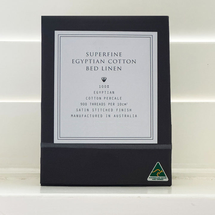 Egyptian Cotton Travel p/case Charcoal