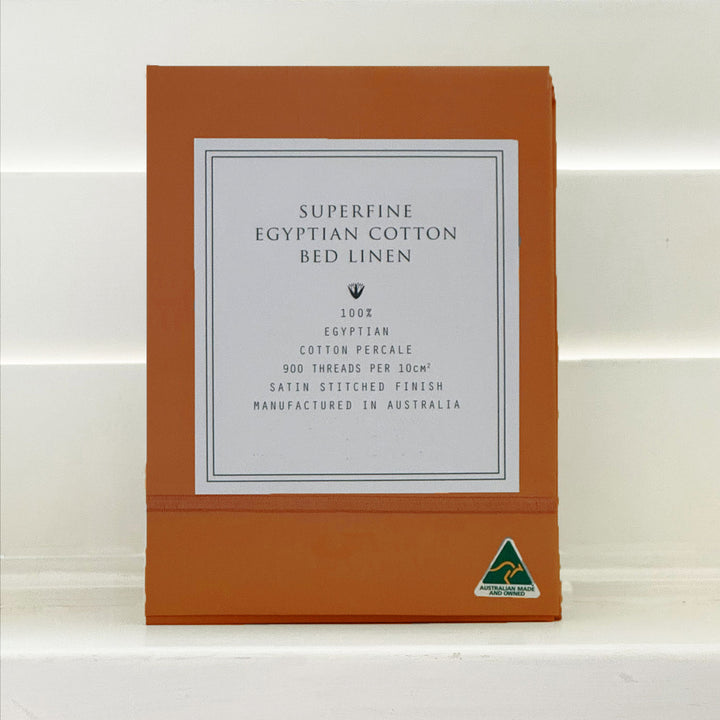 Egyptian Cotton Travel p/case Rust