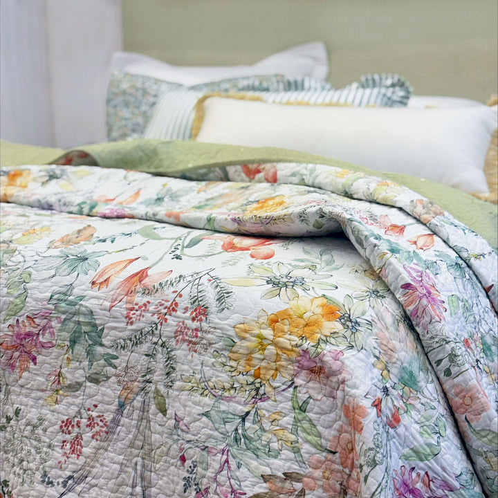 Native florals Pastel Coverlet