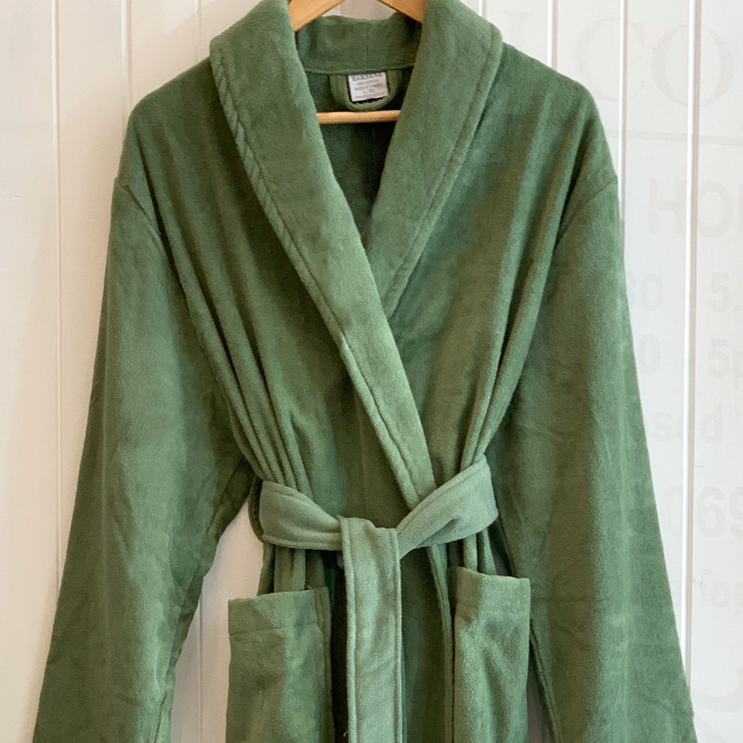 Freya Olive Cotton Robe