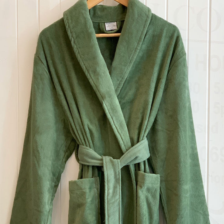 Freya Olive Cotton Robe