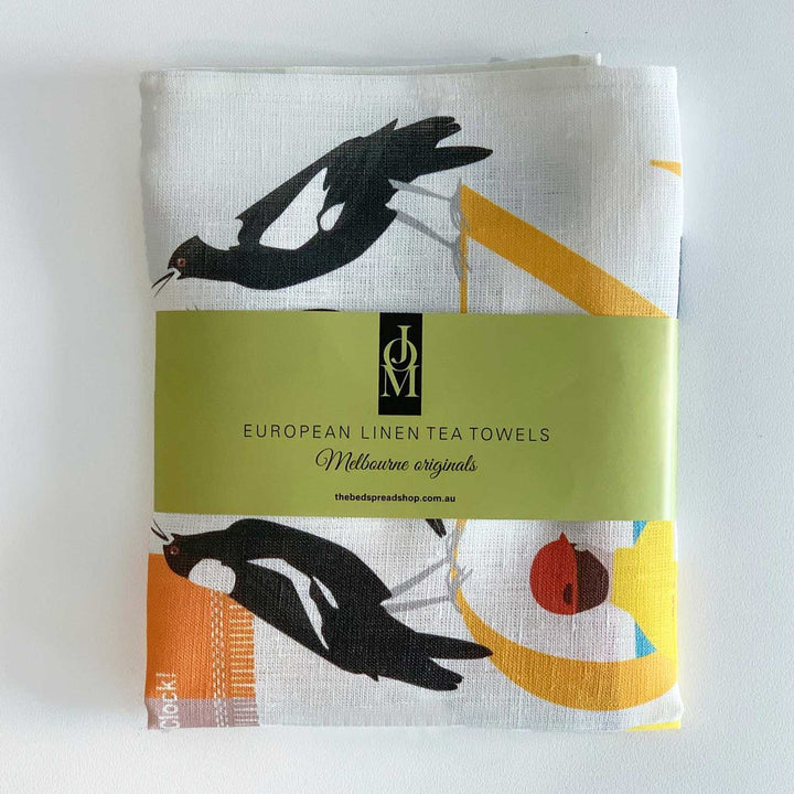 Christmas in Oz linen Tea Towels