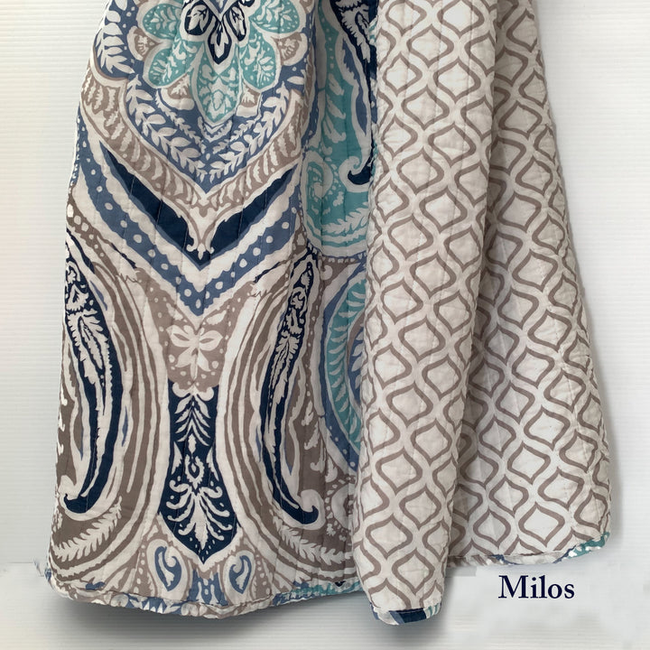 Gemini throws Cotton quilted & reversible