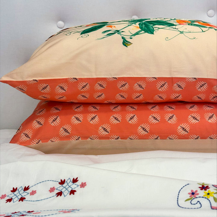 Sweet pea reversible Pillowcase Set