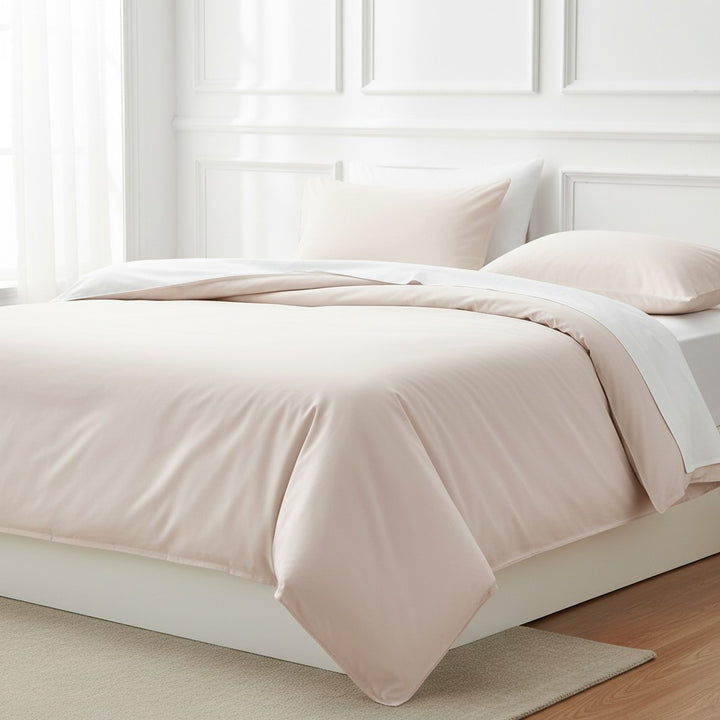 Remy Organic Cotton Quilt Cover Bundle - Blush