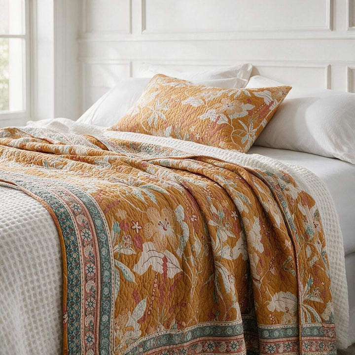 Samsara cotton Coverlet Set