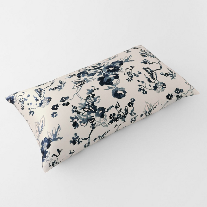 Lanham Silk Pillowcase Blue Rose