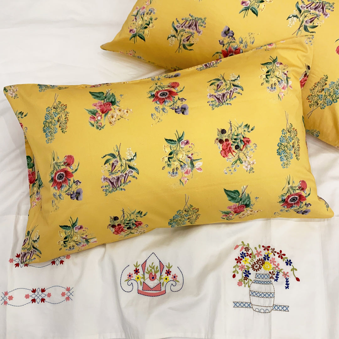 Vintage Cross Stitch Flat Sheet