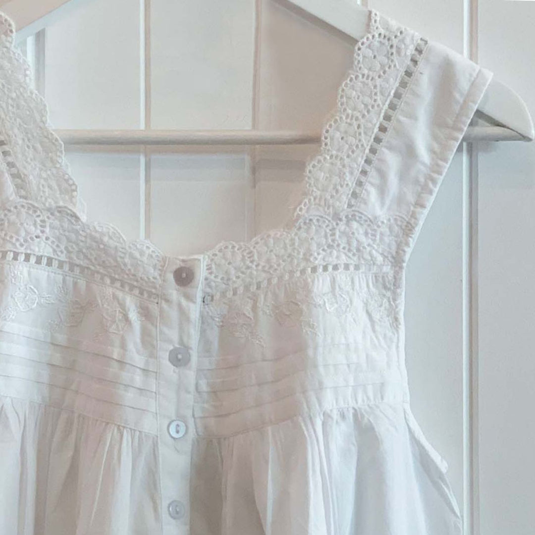 Suzanne Cotton and Lace Nightie