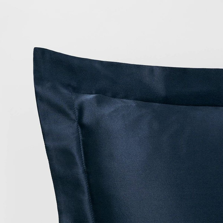 Tailored Midnight Blue Silk Pillowcase