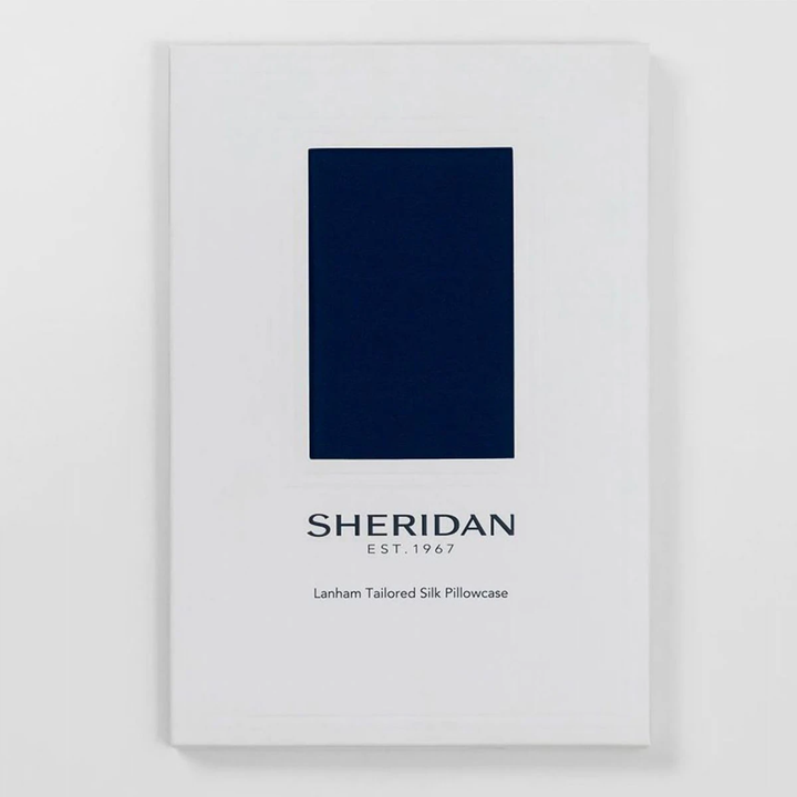 Tailored Midnight Blue Silk Pillowcase