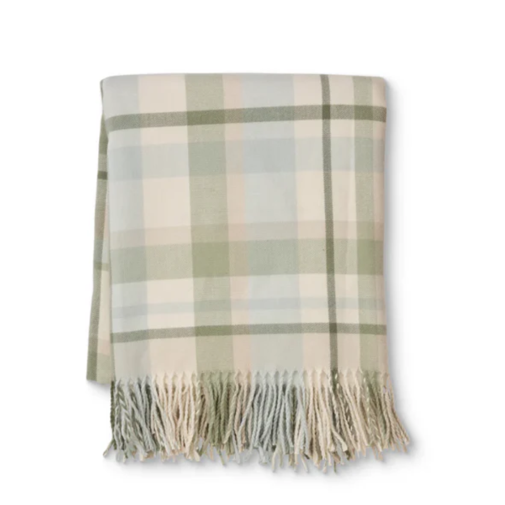 Kipling Green Check Throw