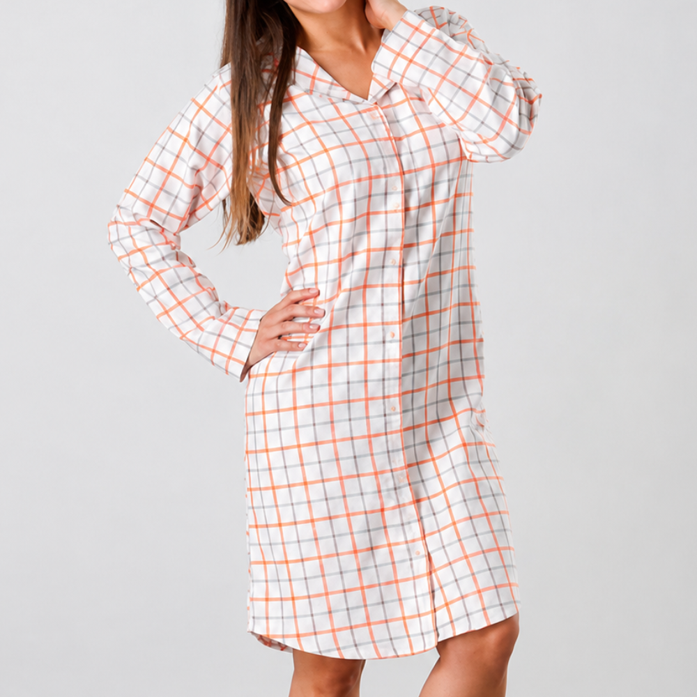 Quin Check Flannelette Nightshirt