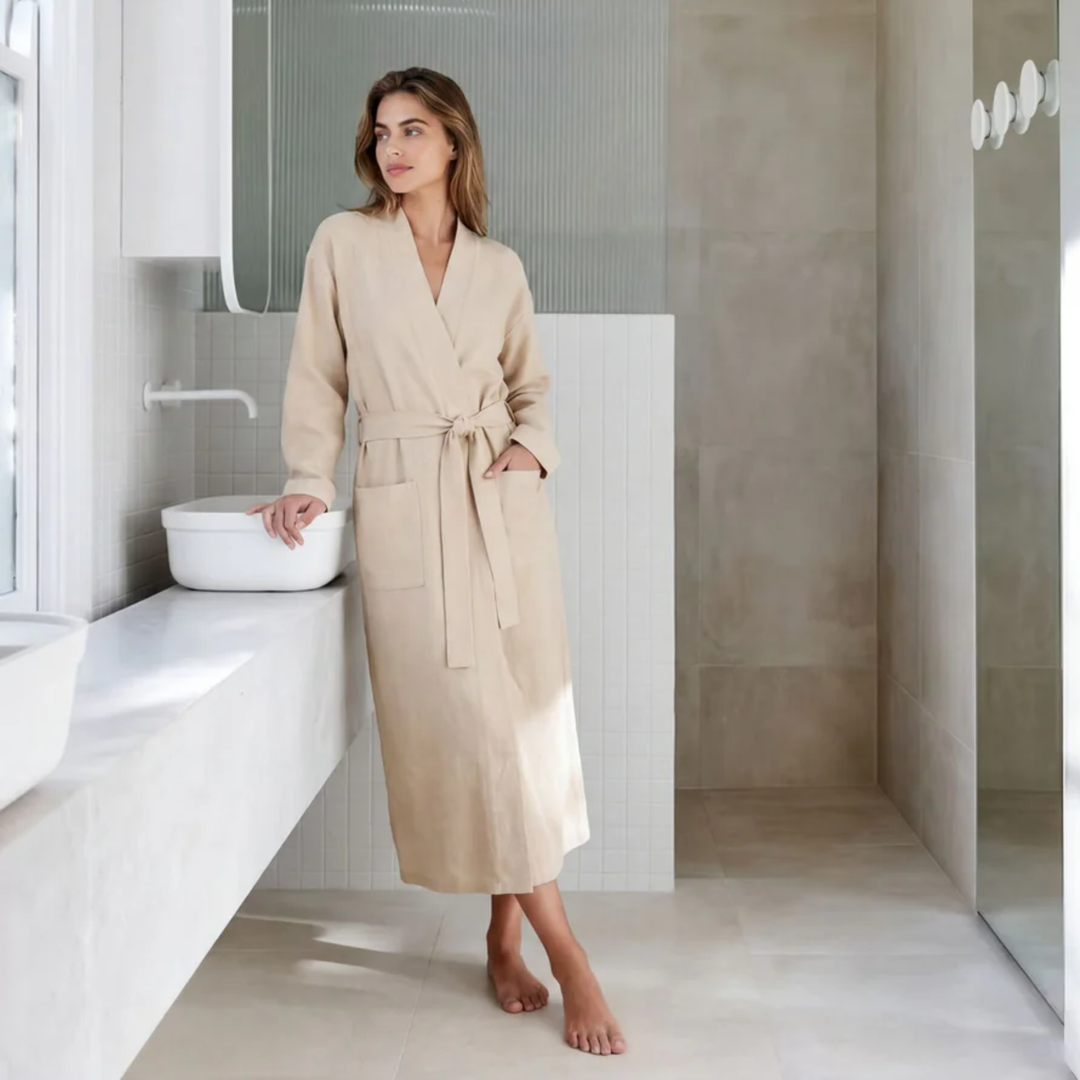 Cashmere Robe Beige