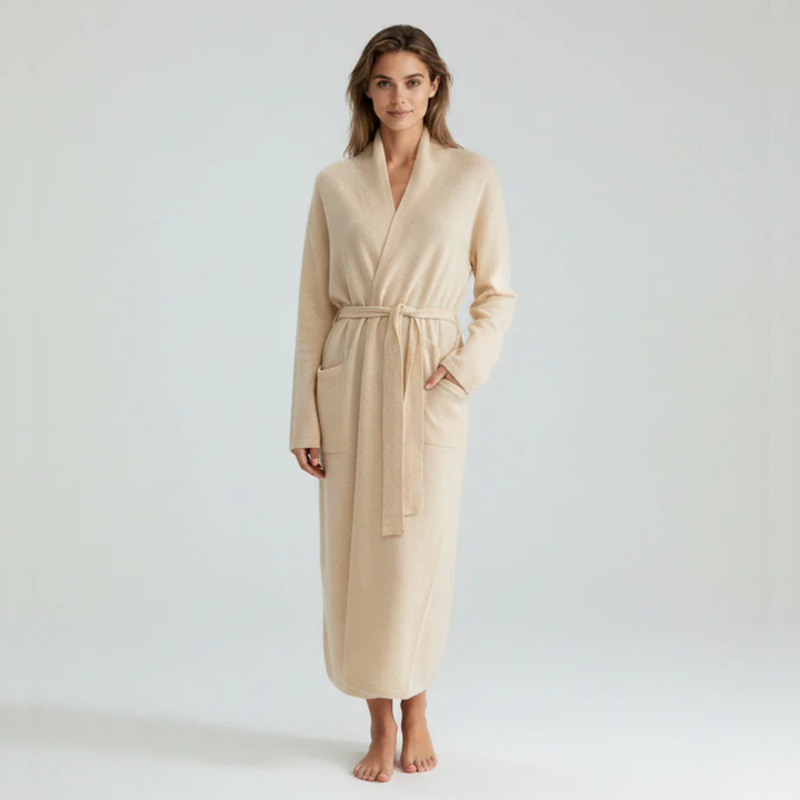 Cashmere Robe Beige