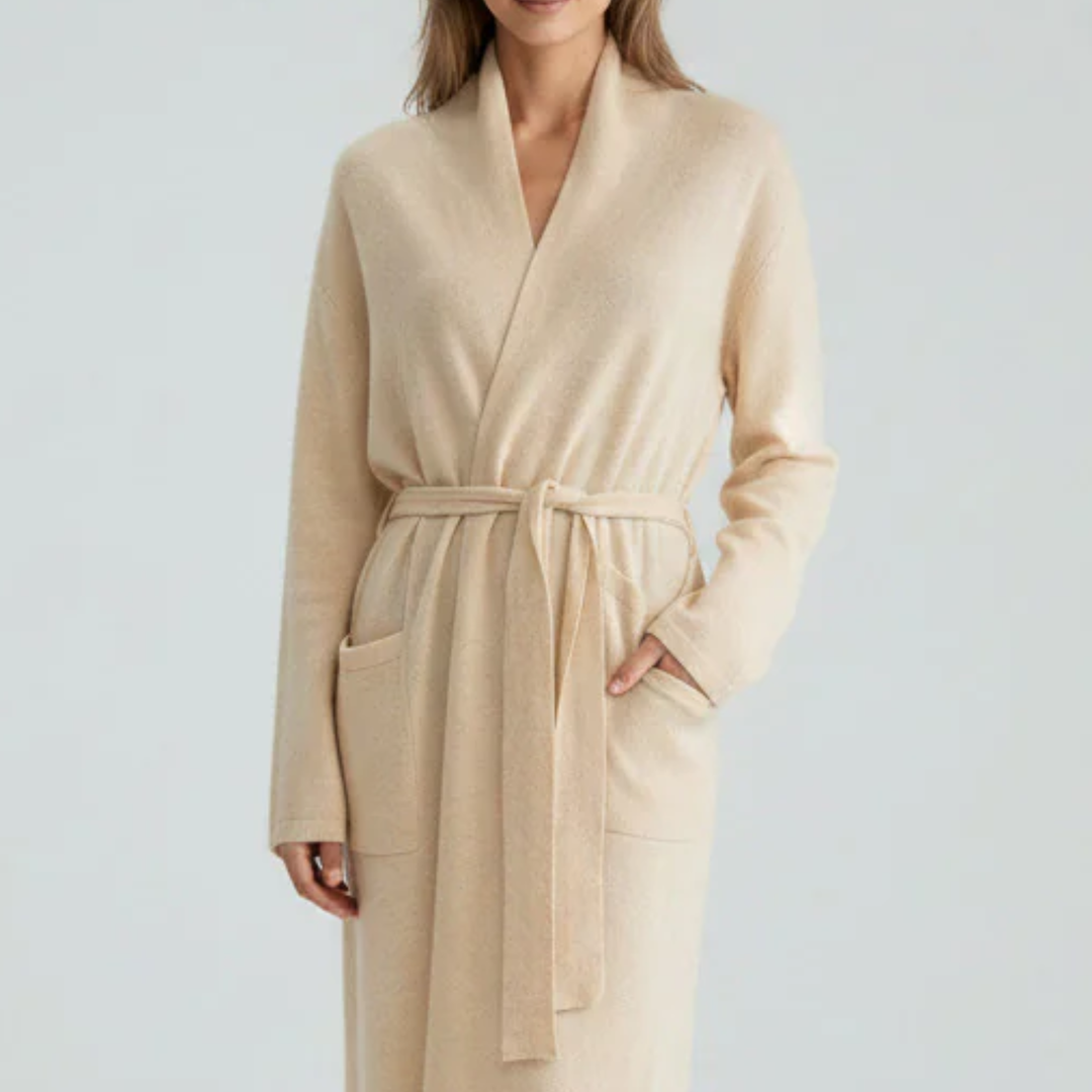 Cashmere Robe Beige