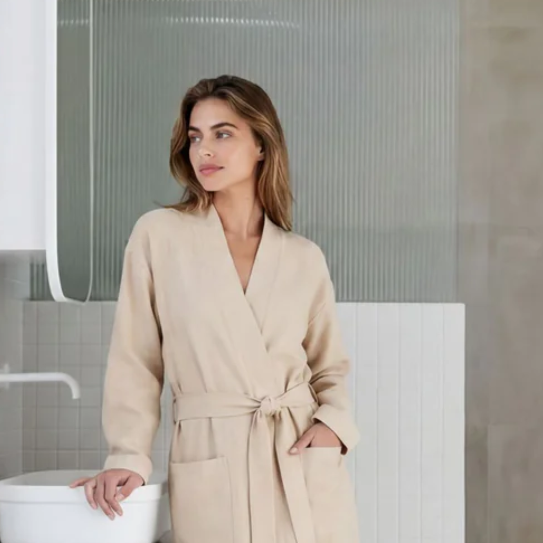 Cashmere Robe Beige