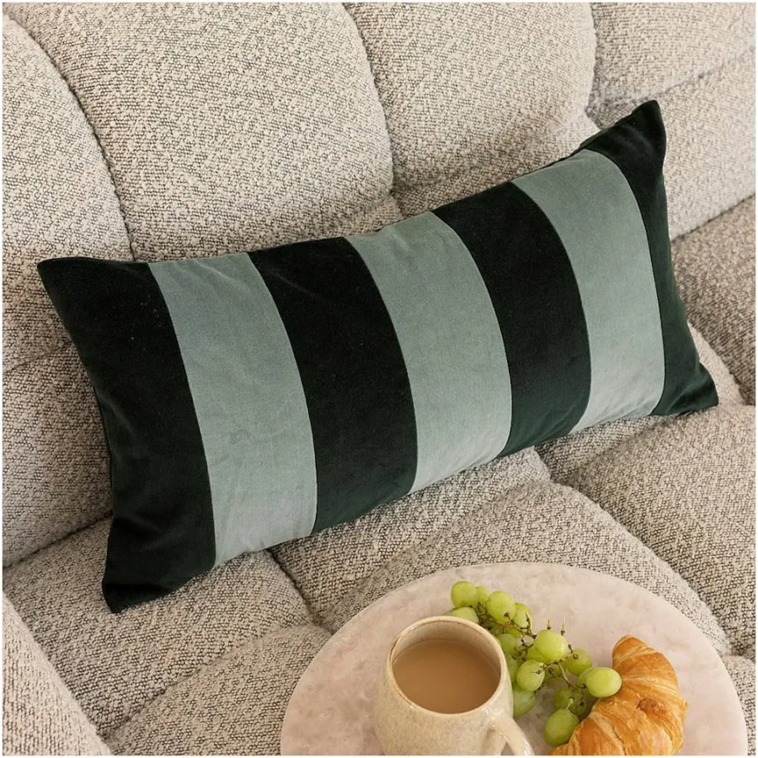 Green Stripe Cushion