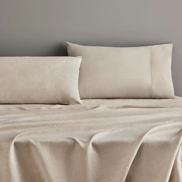 Sheridan Abbotson fitted flax sheet King