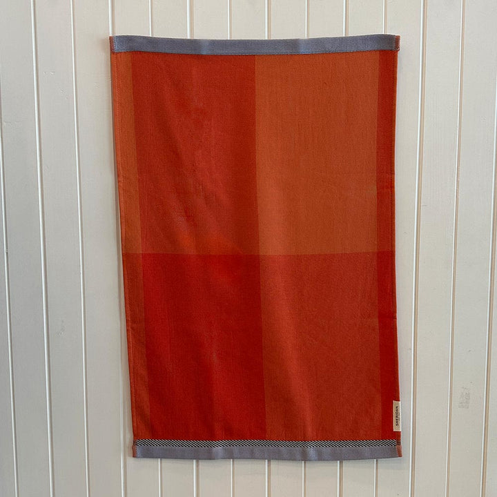 Floral Red Tea Towel