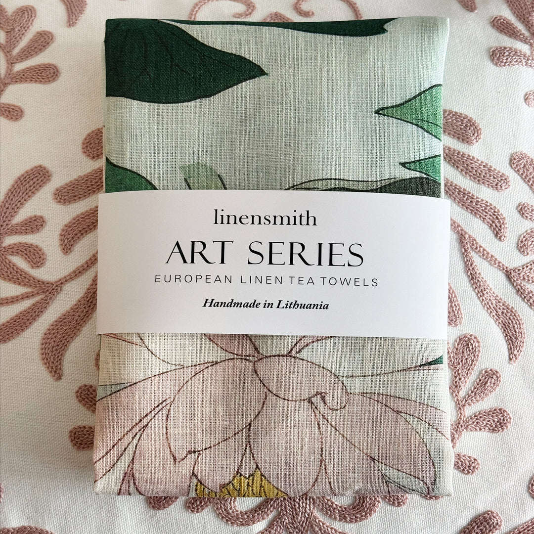 Ohara Koson Waterlily Tea Towel