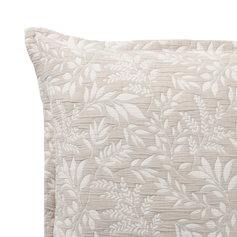Amelia Taupe European Pillowcase