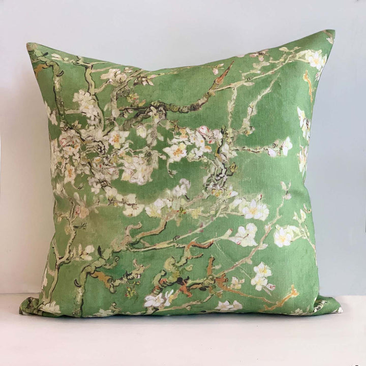 Blossom Linen Cushion Cover Apple