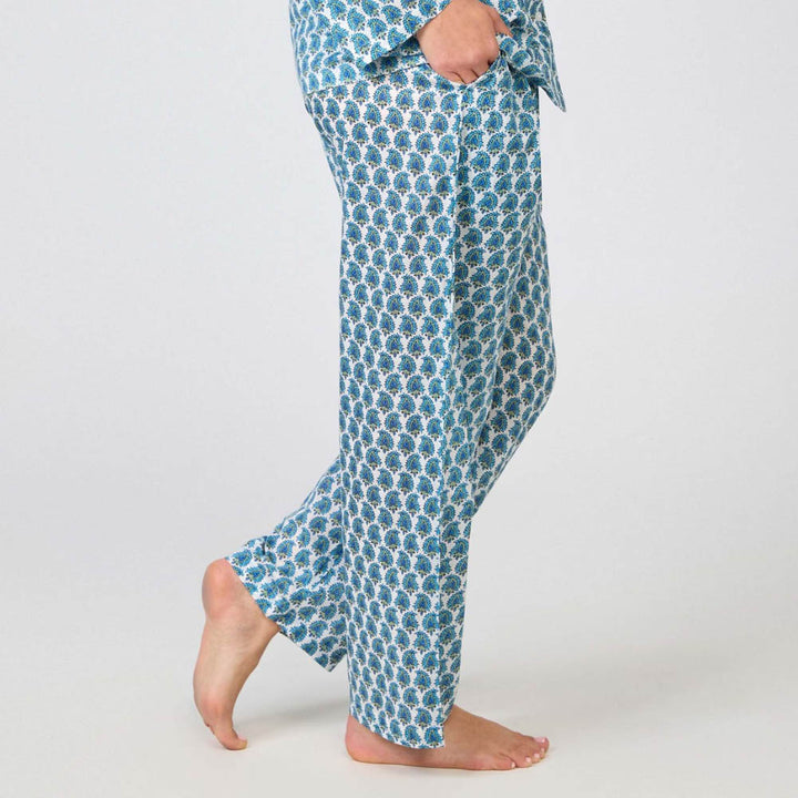 Gemma Blue Long Pajama Set