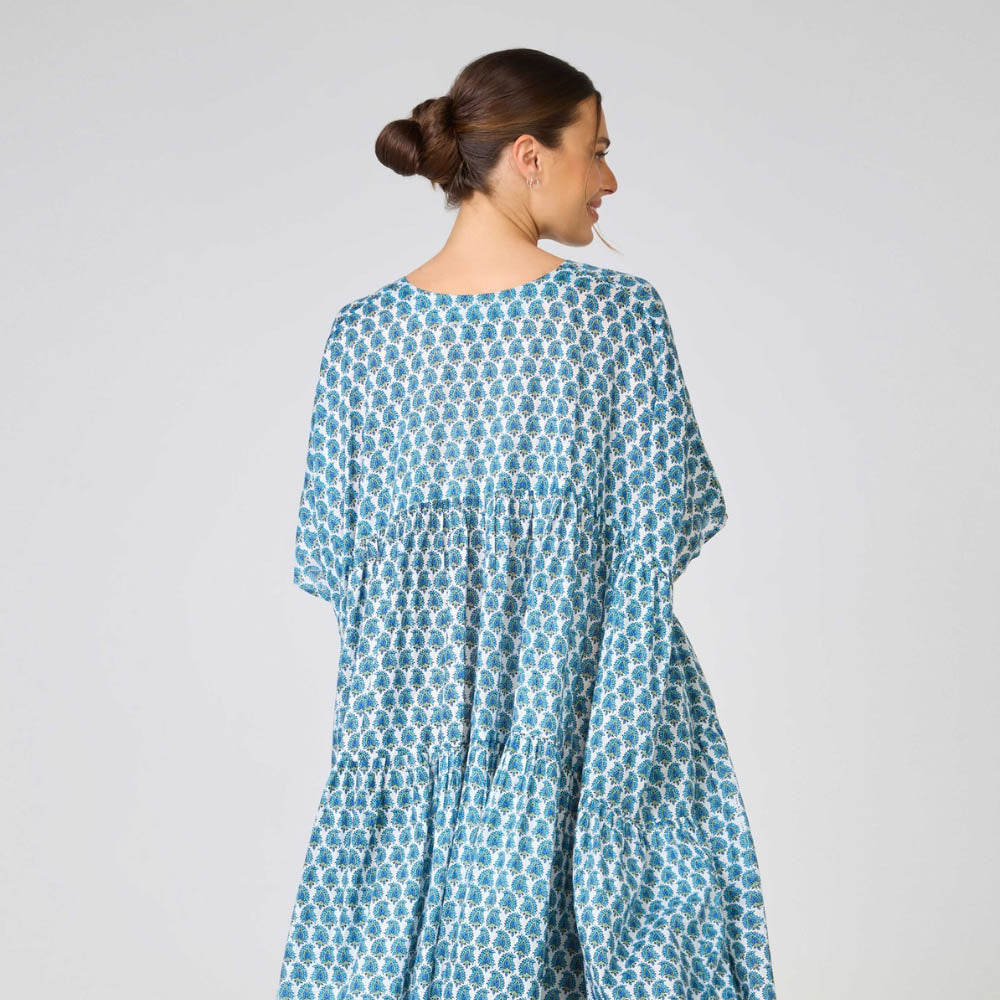 Gemma Blue Kaftan