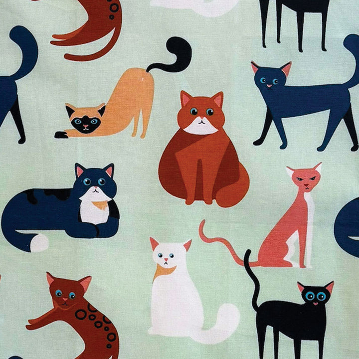 the Cat's Meow tea towel