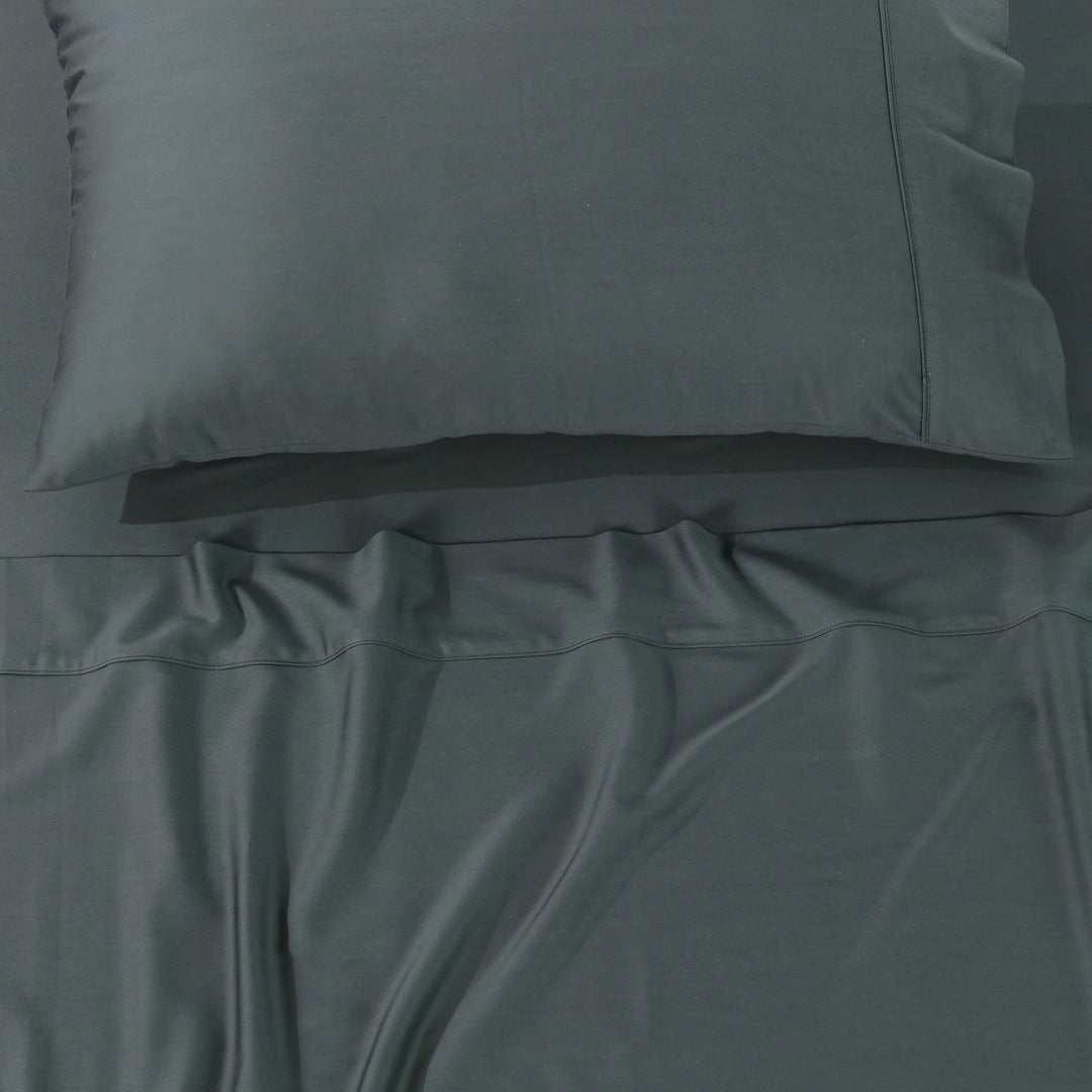 Rosebank Charcoal Queen Pillowcases