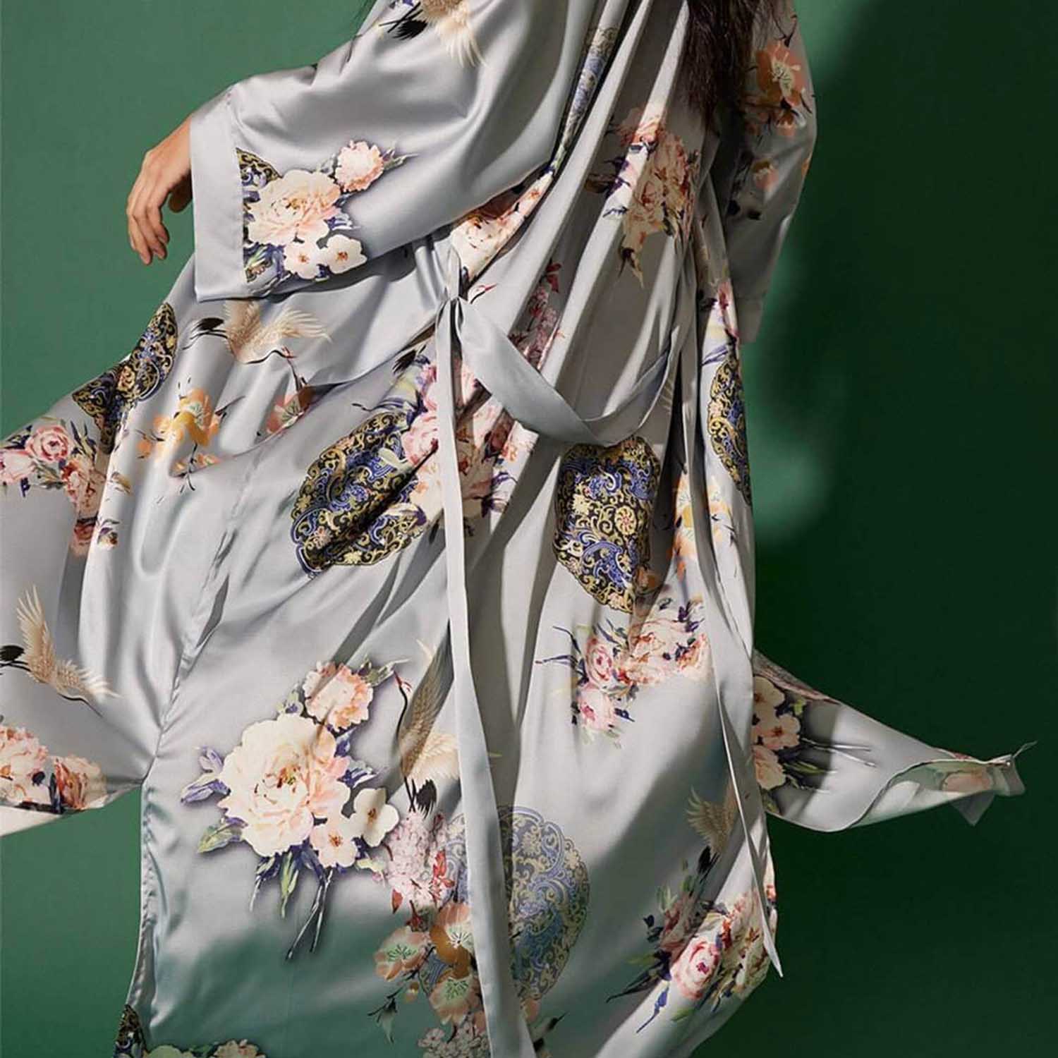 Cotton Kimono Robe| Kimono Robe | The Bedspread Shop